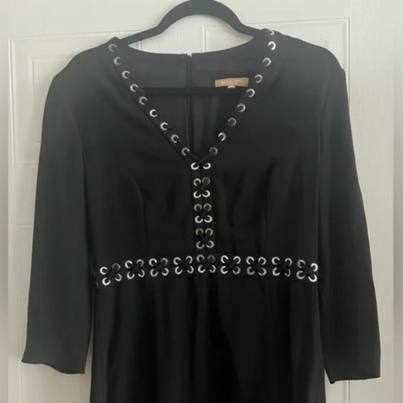 Michael Kors Collection Black Dress Silver Grommets 8 - Picture 3 of 5